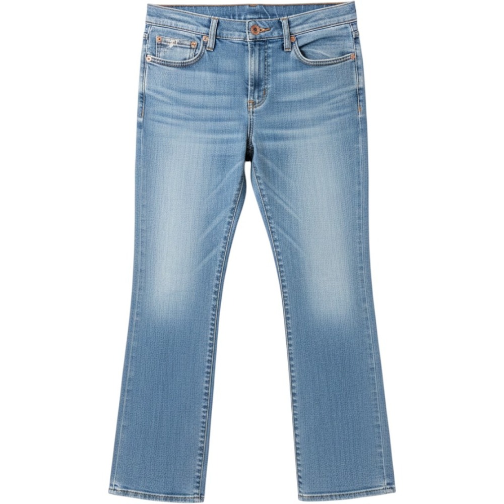 Baby Phat Jeans Bootcut Embroidered Logo 11 Blue Women Y2K Vintage Denim
